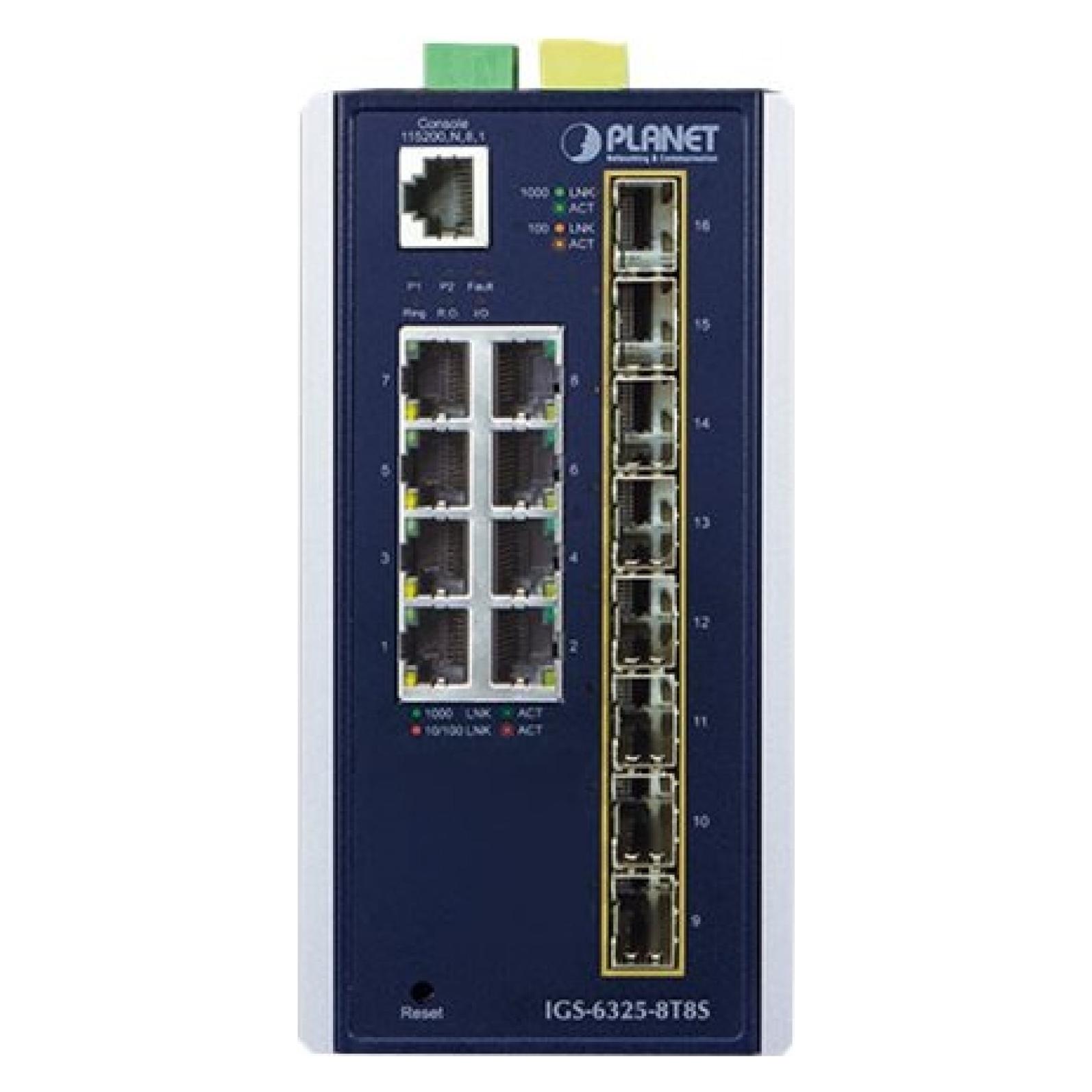 Planet IP30 Industrial L3 8-Port (8 Ports) (IGS-6325-8T8S4X)