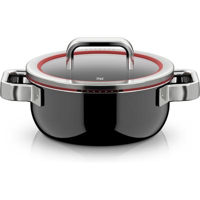 Bratentopf WMF "Fusiontec Function Pro", schwarz, B:23,4cm H:14,7cm L:28cm Ø:20cm, Töpfe, Bratentopf, integrierte Siebfunktion, spülmaschinengeeignet, Made in Germany