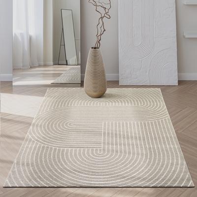 Teppich THE CARPET "Santo Plus", beige, B:160cm H:5mm L:220cm, Polypropylen, Teppiche, Teppich, Plus moderner robuster In und Outdoor Teppich