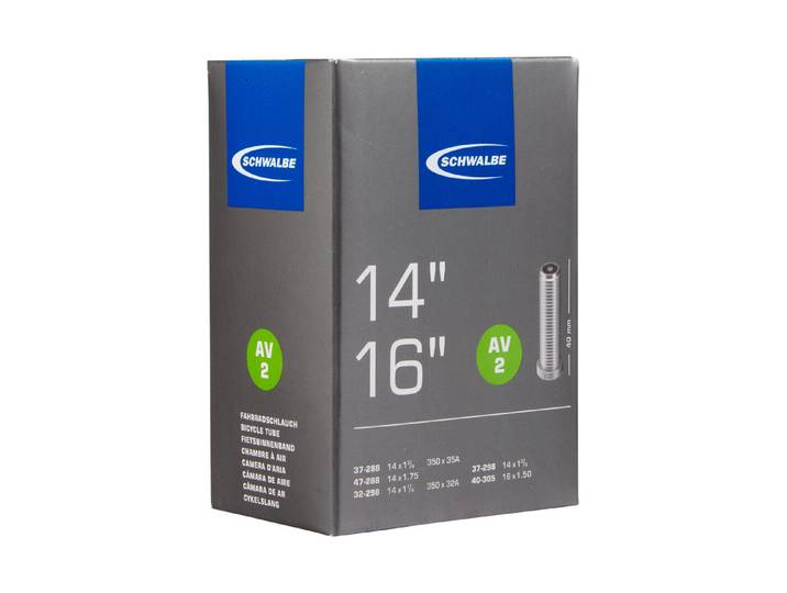 Schwalbe Velo-Schlauch mit Autoventil 14 × 2.0-2.25