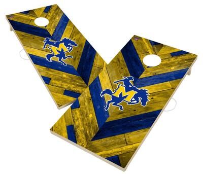 Skip's Garage McNeese State Cowboys Cornhole Board Set