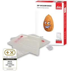 Solis Solis Zip Vakuumierbeutel (10 Stk.) transparent, 26 x 35 cm