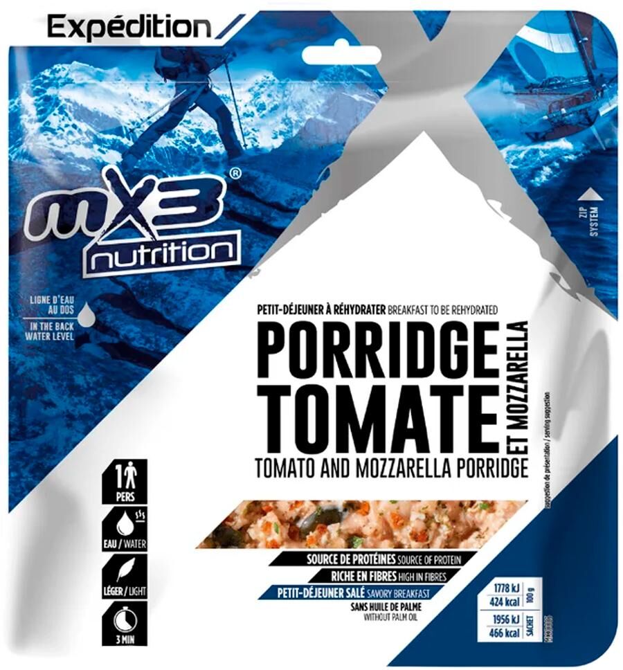 MX3 Nutrition  - Porridge Tomate & Mozzarella 110g. - Repas Lyophilisé
