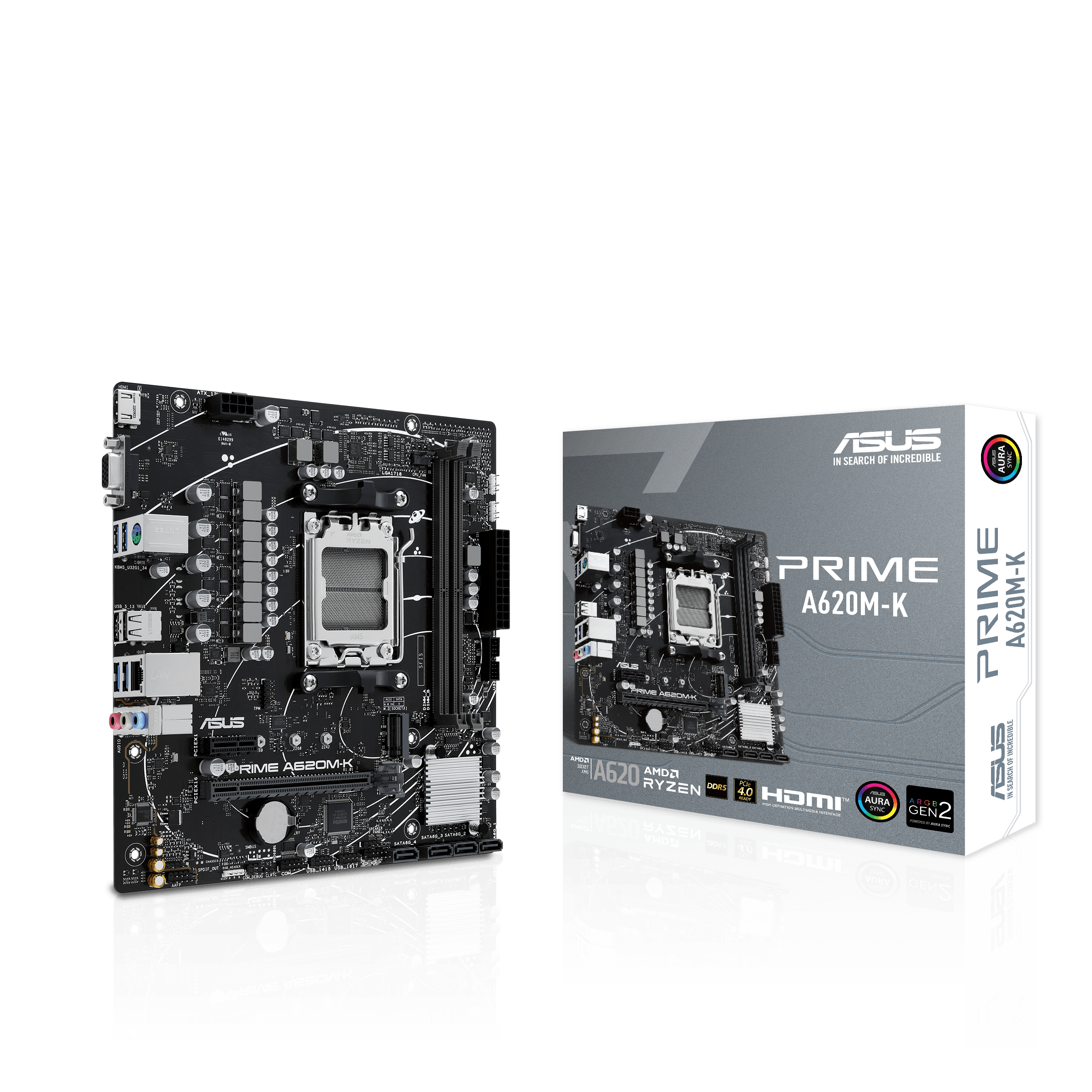 ASUS PRIME A620M-K mATX Mainboard - Sockel AM5
