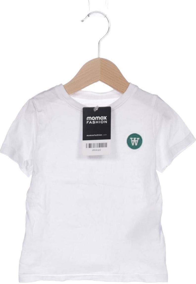 Wood Wood Jungen T-Shirt, Weiß, Gr. EU 80 (US 1-2 Jahre), Baumwolle - Second Hand