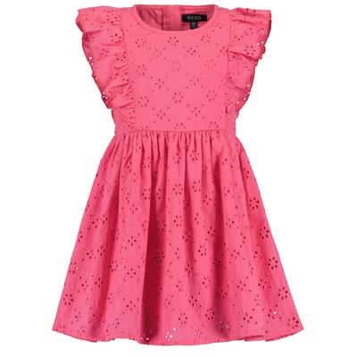 Sommerkleid BLUE SEVEN "Kleid", Mädchen, Gr. 110, ohne Ärmel, pink (4210, pink), 100% Baumwolle, normal, Rundhals, Kleider Sommerkleid