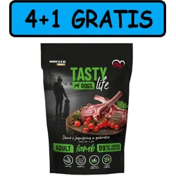 Tasty Dogs Life Lamm-Gelee-Schale 5x500g 4+1 GRATIS