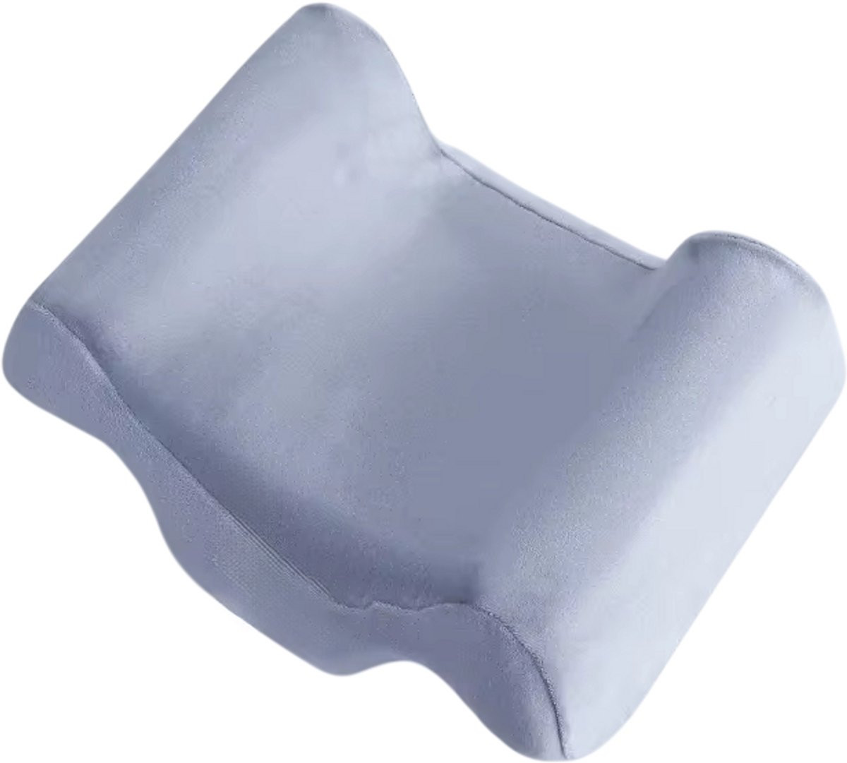 Rimmo Orthopedisch Anti-Rimpel Kussen - Grijs Memory Foam Nekkussen voor Gezicht en Nekpijn