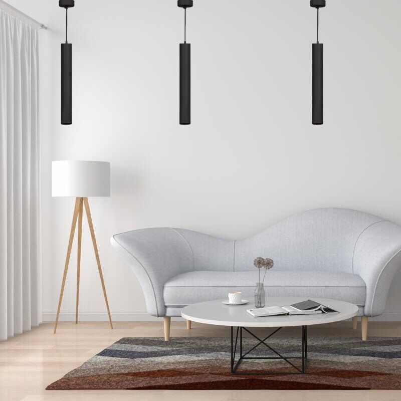 Optonica Suspension Luminaire GU10 IP20 50cm Noire