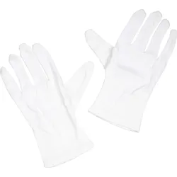 Handschuhe Baumwolle Gebleicht Gr. 7 2 ST