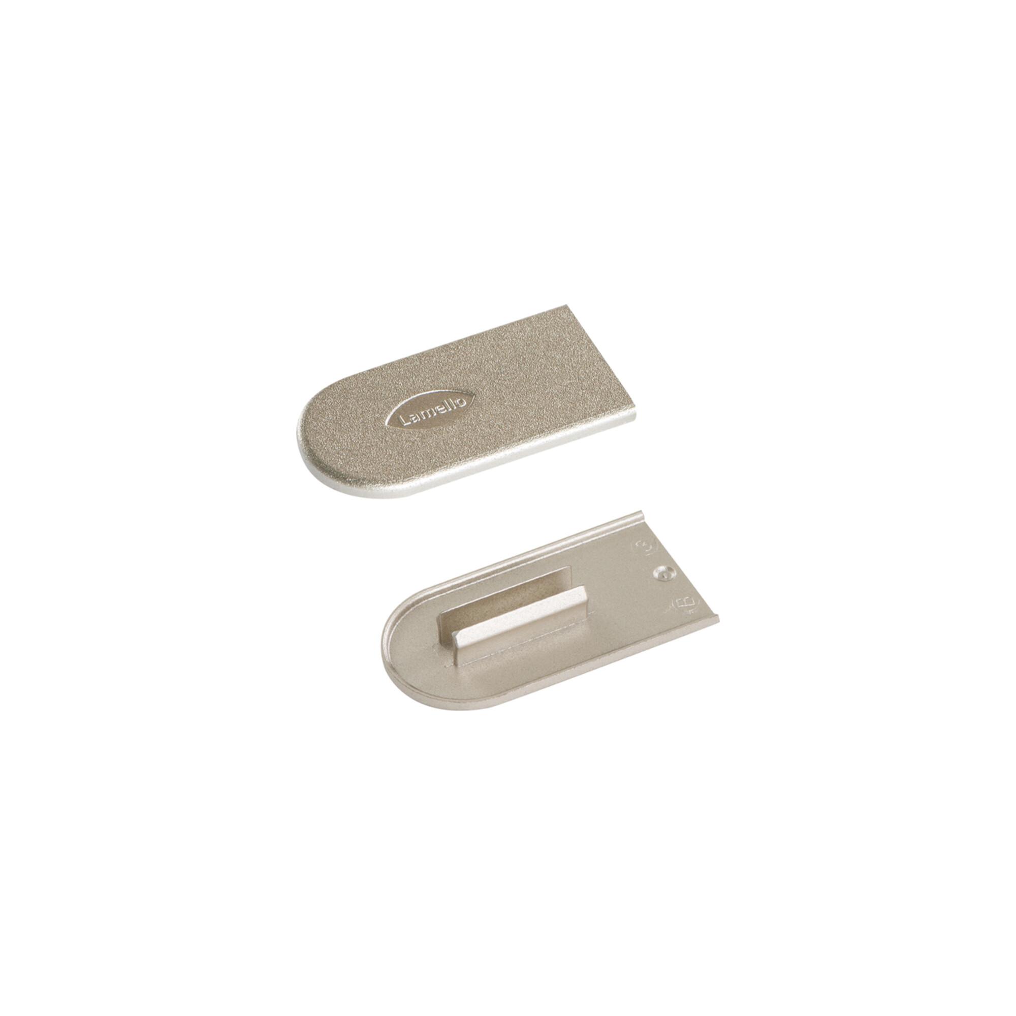Lamello Abdeckkappe Cabineo 2000 Stück Metalloptik Nickel (186351N)
