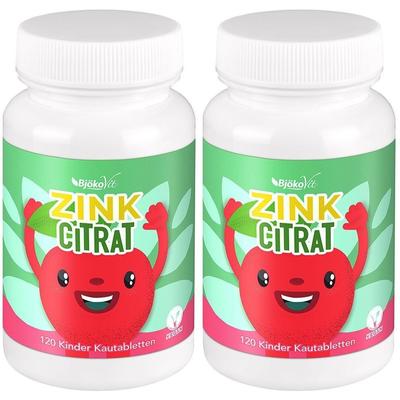 2x Zinkcitrat Kinder Kautabletten vegan 2x120 St