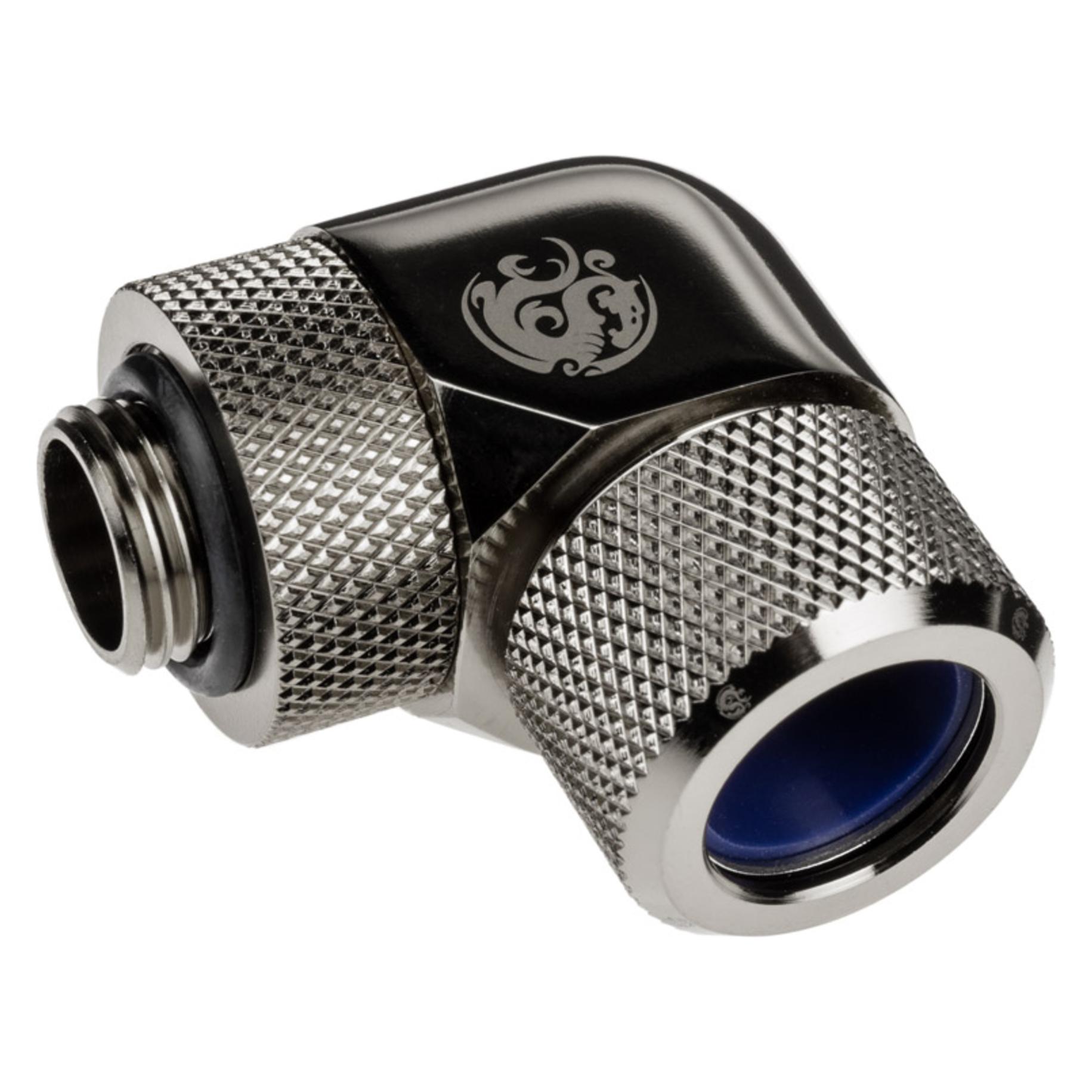 Bitspower Advanced Multi-Link Adapter Anschluss 90 Grad G1/4 Zoll AG auf 14mm AD Hardtube - drehbar (BP-BSE90RMLA14)