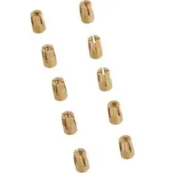 Hager ZAY40873 Innengewindebuchse M6 x 12,5 mm, zum Versetzen von Bef-Schienen in ZAS, 10 Stk.