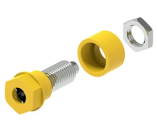 Electro PJP 3230-C-CD1-J Laborbuchse Stift-Ø: 4mm Gelb