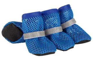 Fusion Finds Cooling Dog Boots For Summer Breathable Dog Shoes With Reflective Straps & Soft Anti Slip Soles blue s