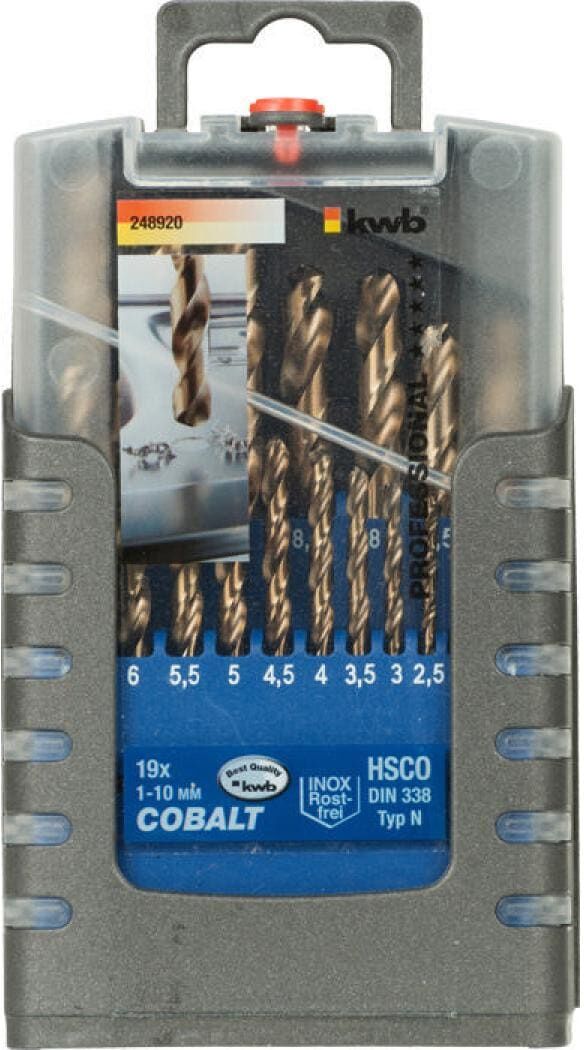 Metallbohrer KWB "COBALT HSS CO", braun, Bohrer, Metallbohrer braun Einheitsgröße