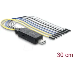 DELOCK 86093 - USB 2.0 Adapter zu TTL 3,3 V / TTL 5 V Pfostenstecker