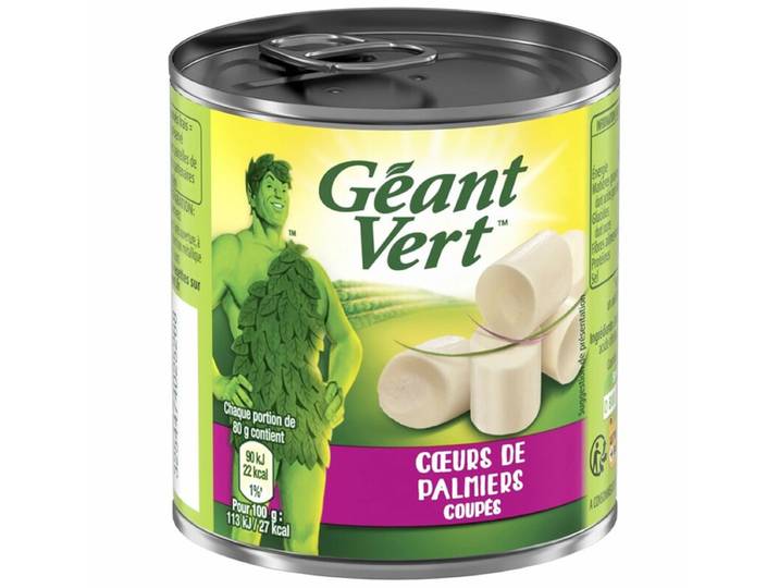GEANT VERT Cœur de palmiers en coupes 1/4 125 g