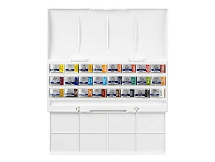 Winsor & Newton 0390084 Cotman aquarelverf, uitstekende transparantie, kleursterkte, tintsterkte en goede schildereigenschappen - Studio Set