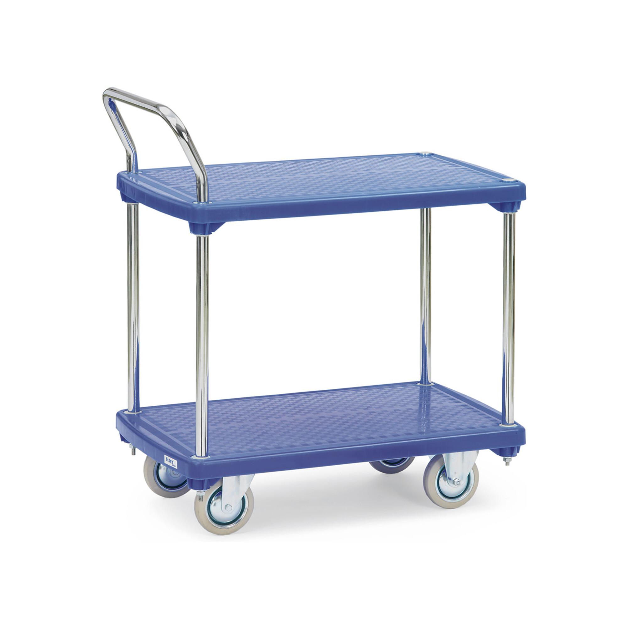 fetra Kunststoffplattenwagen 3132 - Tragkraft 200kg Vollgummi-Reifen)