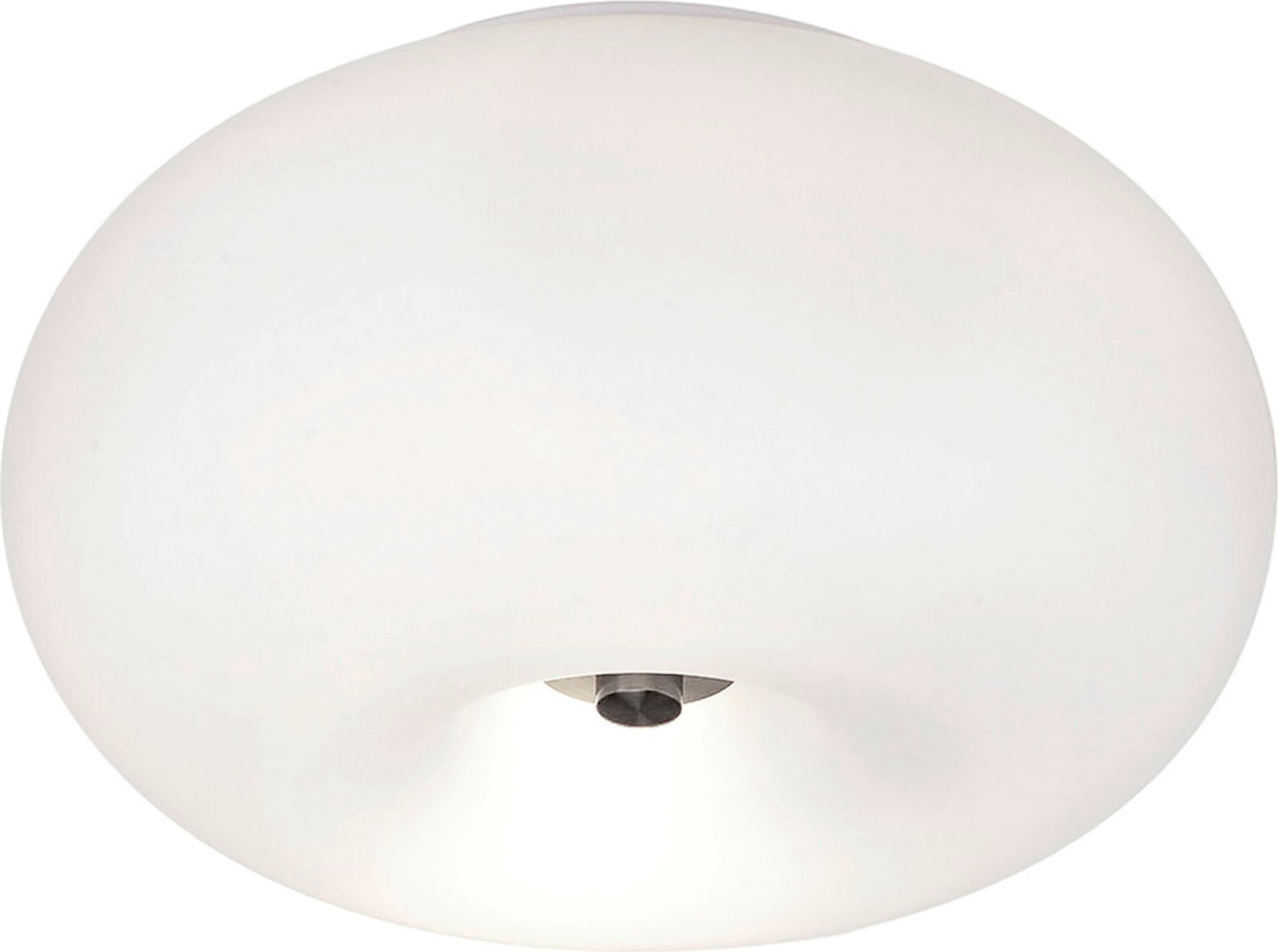 Eglo Wandlamp Optica Modern Zilver en Wit met Glas en RVS, Dimbaar