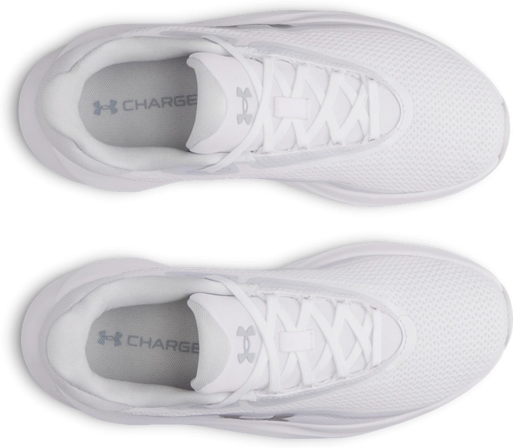 Trainingsschuh UNDER ARMOUR "UA Radiant TR", Damen, Gr. 39, weiss (weiß, distant gray, metallic silber), Synthetik, Textil, Schuhe Trainingsschuh, besonders geeignet für Gym und Fitnessstudio weiß, distant gray, metallic silber 39