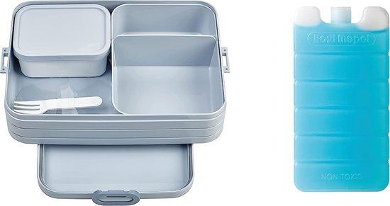 Unyqoos Bento Lunchbox Set - Noors Blauw