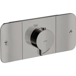Hansgrohe AXOR One Thermostatmodul Unterputz, Polished Black Chrome, 2 Verbraucher, Eco-Funktion, max. Durchfluss 30 l/min bei 3 bar