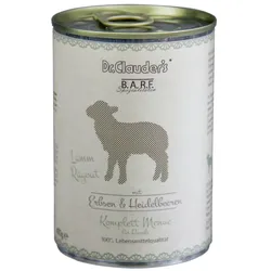 Dr. Clauder's BARF Komplett Menü 400g Dosen Hundenassfutter Lammragout 6x400g
