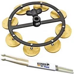 Meinl HTHHBG Benny Greb HiHat Tamburin mit Drumsticks (Tamburin), Perkussion