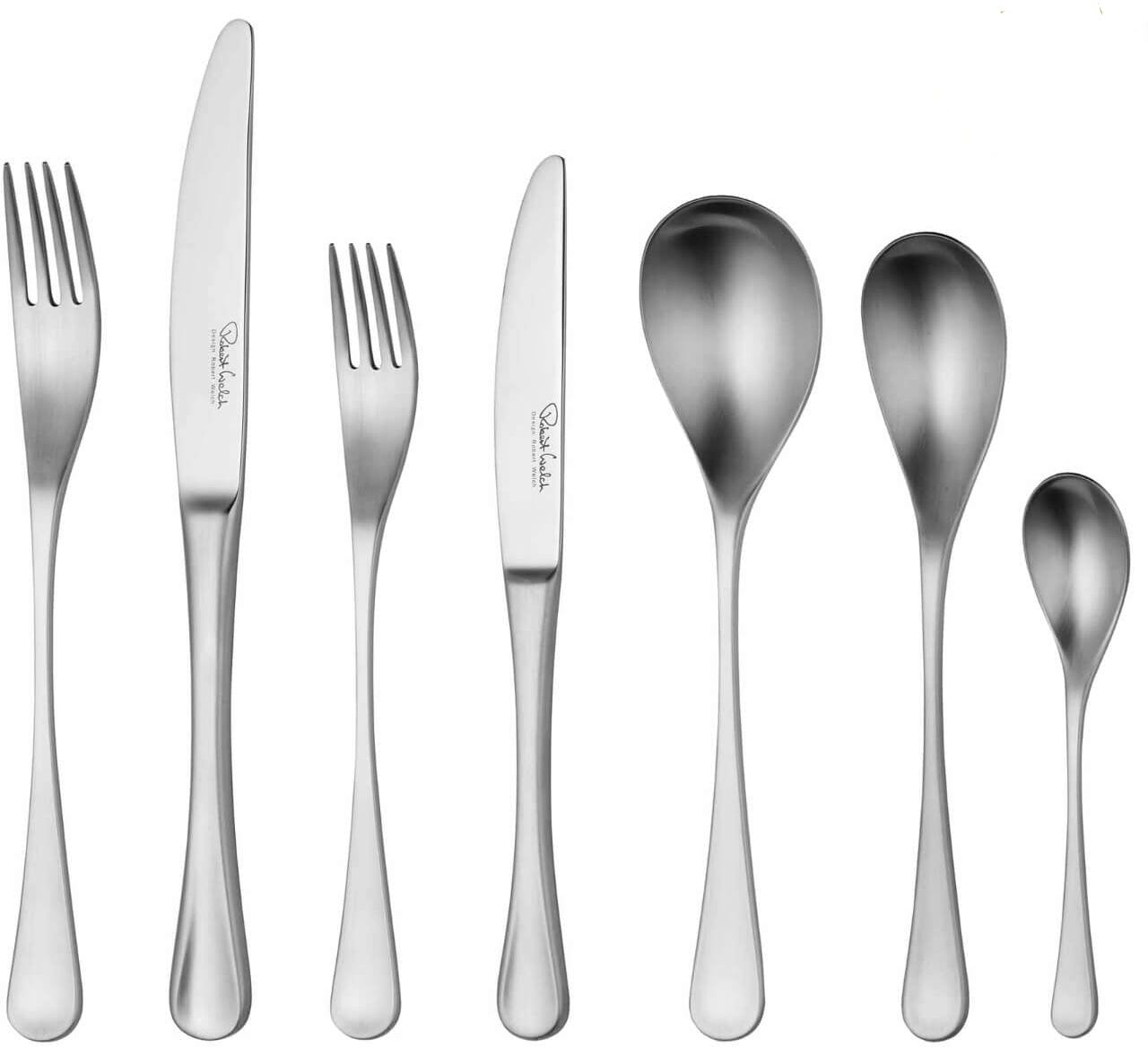 Robert Welch RW2 Satin Stainless Steel Cutlery Set - 42 Piece