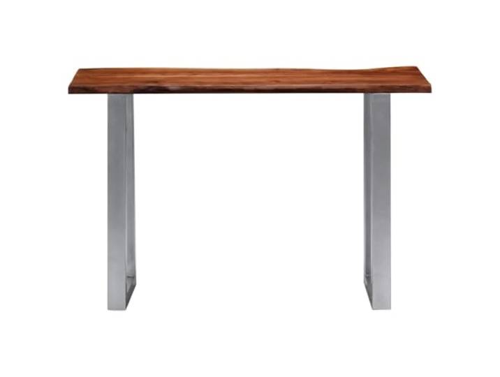 GPUTYGHN Konsolentisch 115x35x76 cm Massivholz Akazie und Eisen Industrie-Stil,U-Form Metallbeine,Naturkante,Akazienholz,massiv,Flur,Wohnzimmer,Büro
