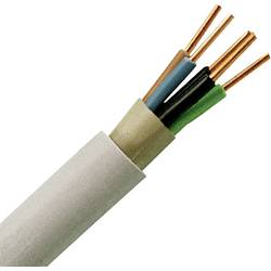 Kopp 153210846 Mantelleitung NYM-J 5 G 2.5 mm² Grau 10 m