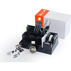 Peach Schreibtisch Organizer, schwarz, 14-teilig