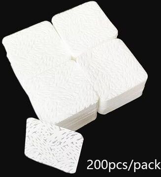 Inspired Finds Lint Free Nail Wipes 100 200 300 Pieces Absorbent Soft Nail Polish Remover Pads 200pcs White3