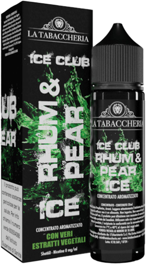La Tabaccheria Ice Club Rhum & Pear Ice Liquido Shot 20ml Rum Pera Ghiaccio