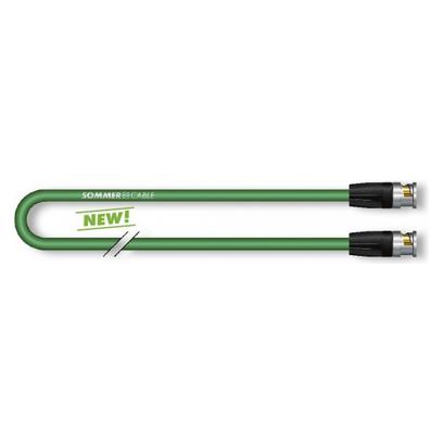 Sommer Cable Video-Patchkabel HD-SDI (HDTV) SC-Vector 0.8/3.7, 1 x 0,80 mm² (0.50 m) (VTGR-0050-GN-SW)