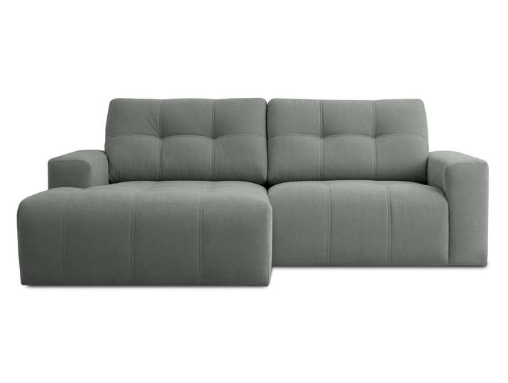 Ecksofa GOODPRODUCT Turnon, Lounge-sofa, Breite 221 cm , grau (dunkelgrau), B:221cm H:84cm T:153cm, 100% Polyester, Sofas, Ecksofa, Chenille, mit Knopf- und Doppelsteppung, elegantes Aussehen