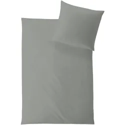 Hefel Bettwäsche Classic Uni salbei Garnitur 155x220 cm + 80x80 cm