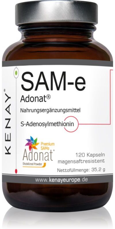 Kenay SAM-e S-Adenosyl-L-Methionine ADONAT® Kapseln zur Unterstützung der Lebergesundheit 120 Kapseln
