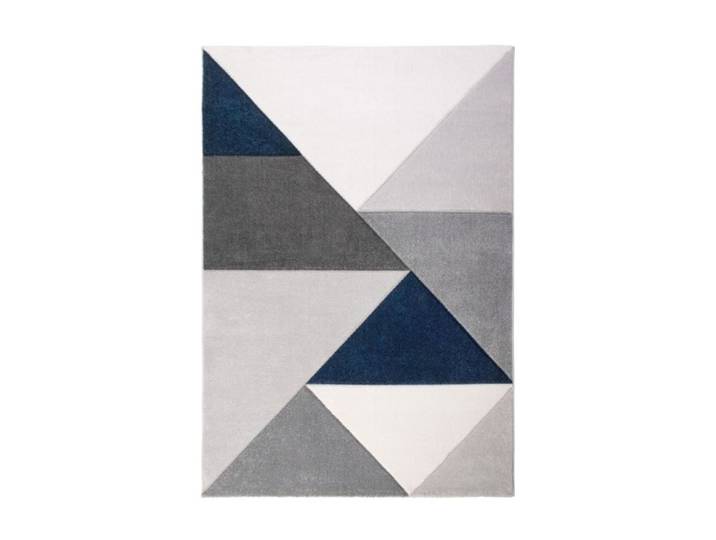 Tapis 160x230 cm BLOCK bleu/gris