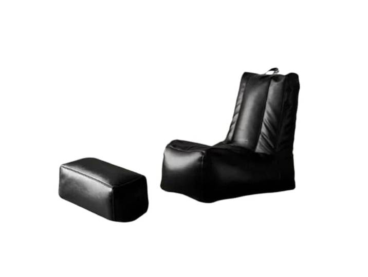 Xumh2024-3 Sitzsack Einzel-Lazy-Sofa, weicher Lounge-Sessel for Liegen zu Hause, Kleiner Wohnungsstuhl(Schwarz)