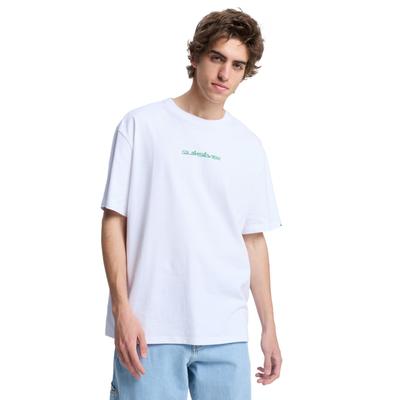 T-Shirt QUIKSILVER "Fractured Wave", Herren, Gr. M, weiß, Obermaterial: 100% Baumwolle., Shirts T-Shirt