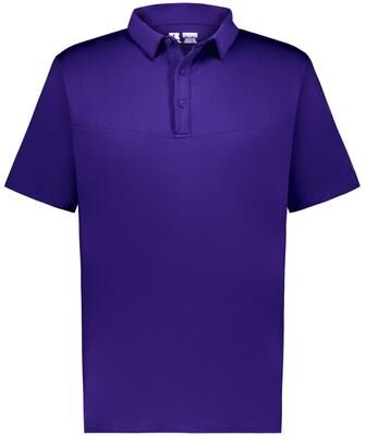 Russell Athletic R10GKM SIDELINE GRID POLO Shirt in Purple size Small   Polyester