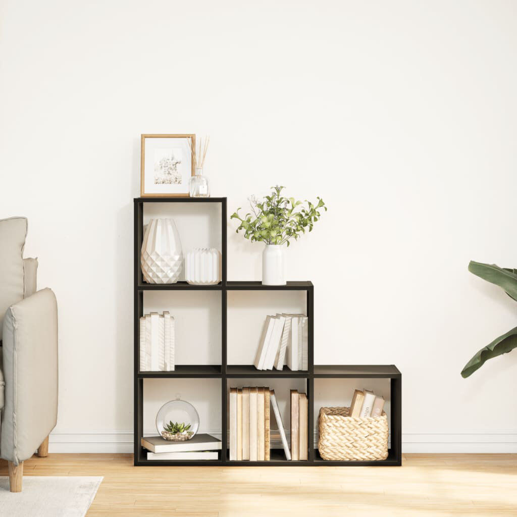 17 Stories Saphronia Bookcase Concrete Grey (3 Shelves) 99cm H x 99cm W x 29cm D