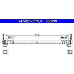 Bremsschlauch ATE 24.5228-0375.3 für Fiat Strada Pick-UP