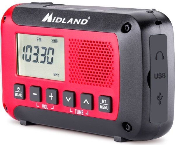 Midland Er250 Bt Bluetooth Nødradio