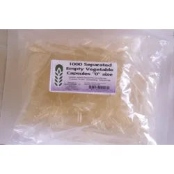 Leerkapseln Größe 0 (separiert, vegetarisch) (1000 Stück) - PG-Naturpharma
