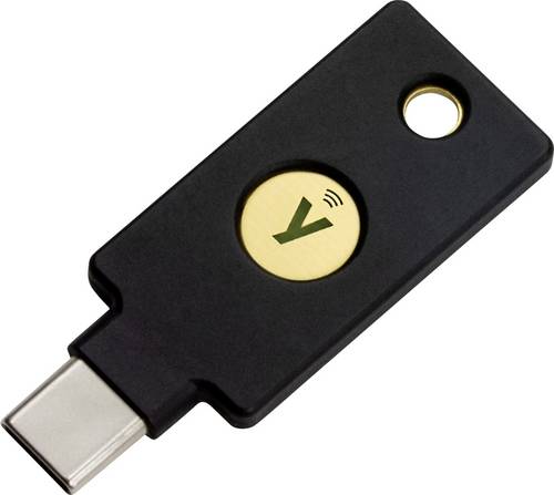 Yubico USB Passwort Manager Stick YubiKey 5C NFC Schwarz/Gold 5060408462331
